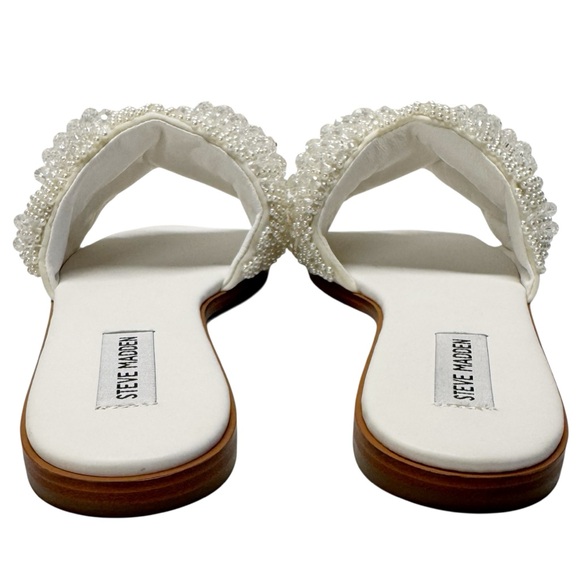 Steve Madden | Ecstatic Embellished Sandal In White Multi - New With Box - Picture 4 of 12